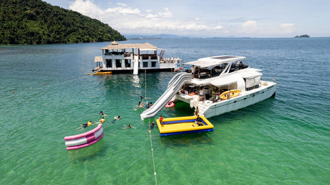 Yacht Island Cruise - Tunku Abdul Rahman Park 5 Islands + Floating Club House @ Gaya Island